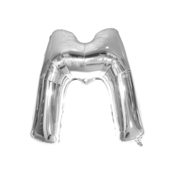 Folie Ballon M Zilver 40cm