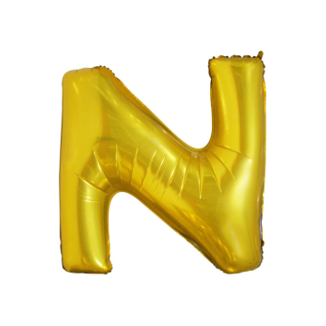 Folieballon N Goud (43cm)