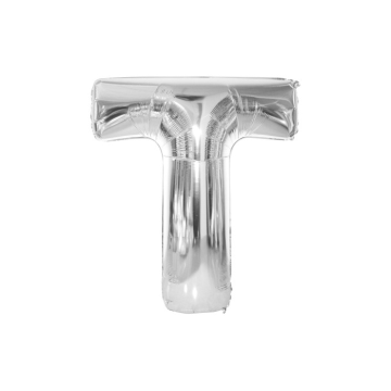 Folie Ballon T Zilver 40cm