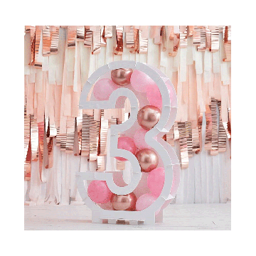 Ballonnen Mozaïek Standaard Cijfer 3 Ginger Ray 