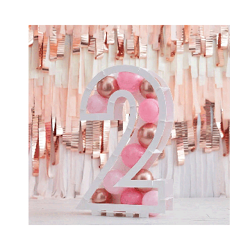 Ballonnen Mozaïek Standaard Cijfer 2 Ginger Ray 