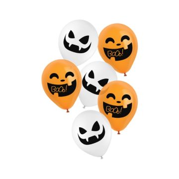 Ballonnen Halloween BoOo! 23cm (6st) 