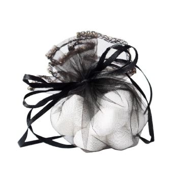 Organzazak Ø24cm Zwart (12st)