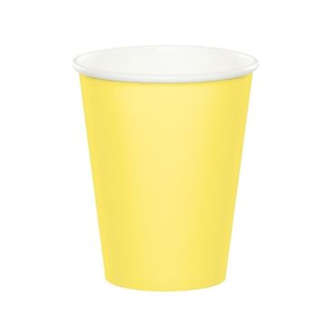 Kartonnen Beker Geel