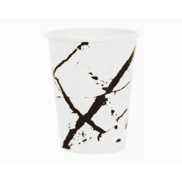 Kartonnen Bekers Marble Zwart 