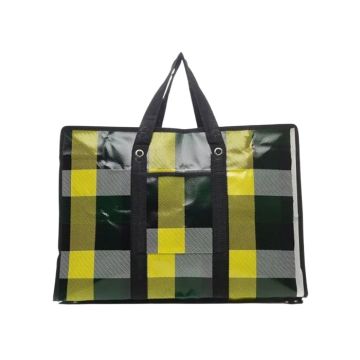 Big Shopper Geruit L Blauw