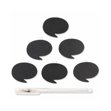 Schoolbord op knijpers incl. pen (7st) 