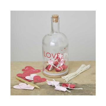 Love Notes in een flesje Valentijnscadeau Ginger Ray 
