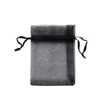 Organzazak S 7x9cm Zwart