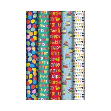 Cadeaupapier Happy Birthday