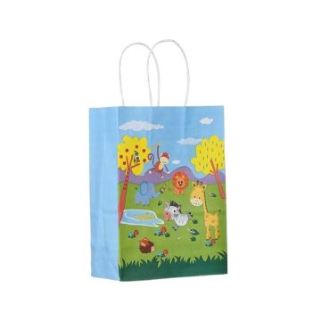 Papieren Cadeautas Dieren Groot