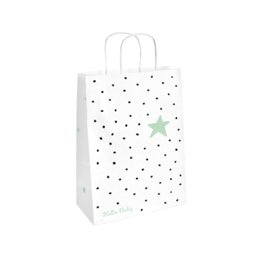 Cadeautasjes Hello Baby Dots (8st) 