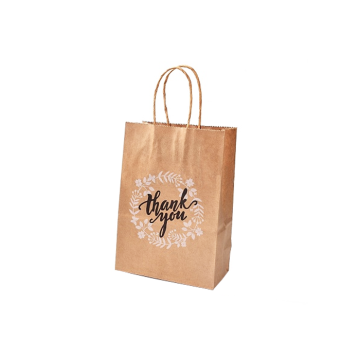 Papieren Cadeautasjes Thank You Kraft (6st) 