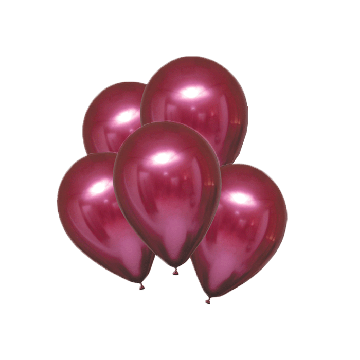 Chroom Ballonnen Rood
