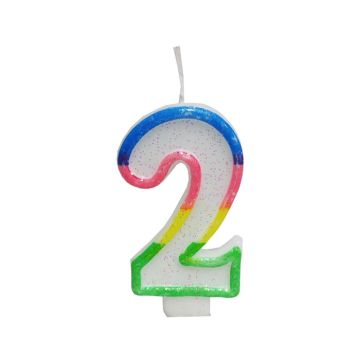 Verjaardagskaars Cijfer 2