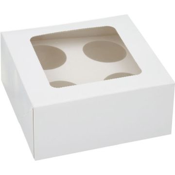 Cupcake Box 4 Wit 