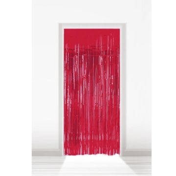 Deurgordijn Rood - 1x2 meter