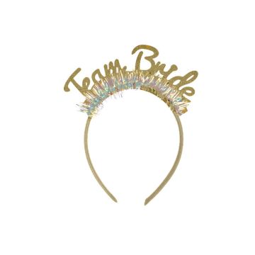 Glitter Diadeem Team Bride Goud