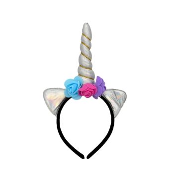 Diadeem Unicorn Zilver
