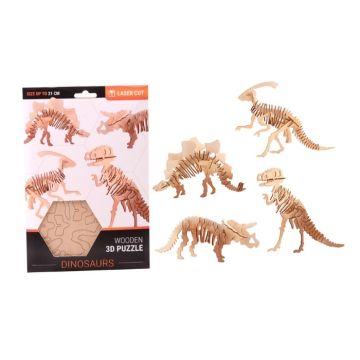 Houten 3d dinosaurus 