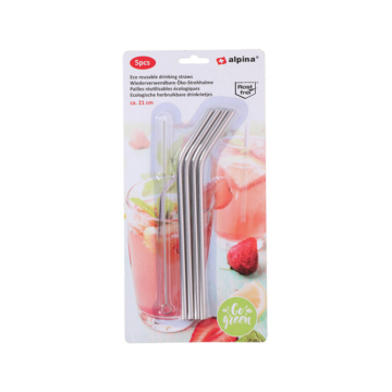 Alpina Ecologische Rietjes Herbruikbaar 21cm (4st) 