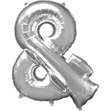 Folie Ballon & Zilver 40cm