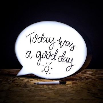 Beschrijfbare Speech Bubble Light Box