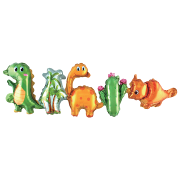 Folieballon Garland Dinosaurus