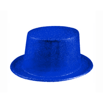 Feesthoed Glitter Blauw