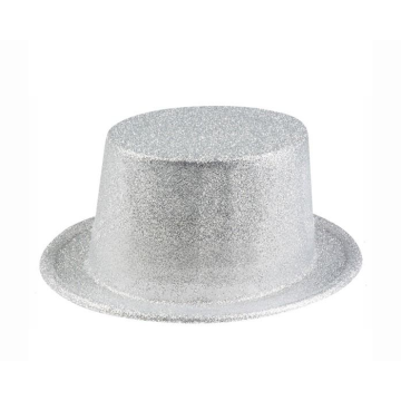 Feesthoed Glitter Zilver