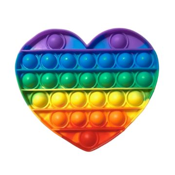 Pop It Fidget Regenboog Hart