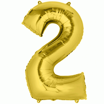 Folie Ballon 2 Goud XL