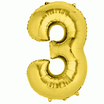 Folie Ballon 3 Goud XL