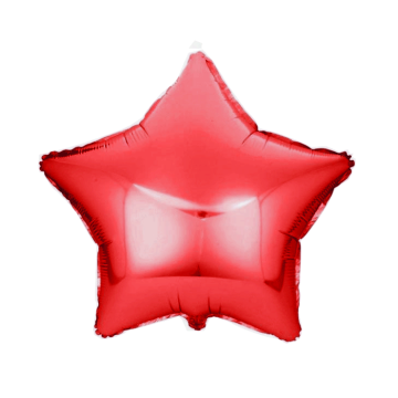 Folieballon Ster Rood (45cm)
