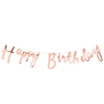 'Happy Birthday' Garland Goud