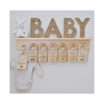 Houten Kledingverdelers Hello Baby Ginger Ray (7st)