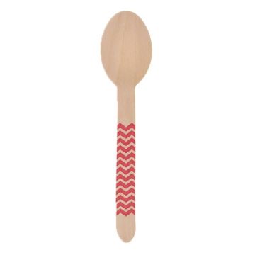 Houten Lepels Rood
