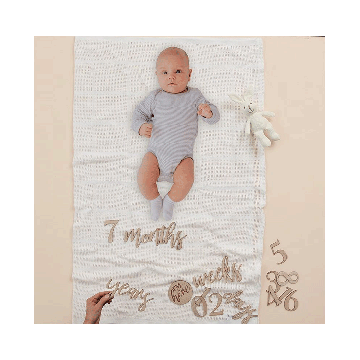 * Baby Mijlpaal Houten Tekens Ginger Ray 