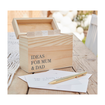 Houten Box Date Ideas for Mum & Dad Ginger Ray
