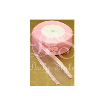 Organzalint 4cm Roze