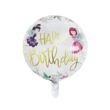 Folieballon Happy Birthday Feetjes (45cm)