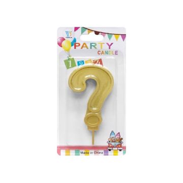 Verjaardagskaars Cijfer 0 Goud