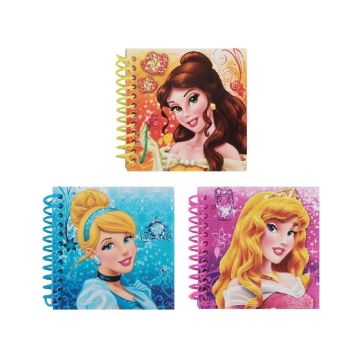 Notitieboekjes Disney Prinsessen (3st) 