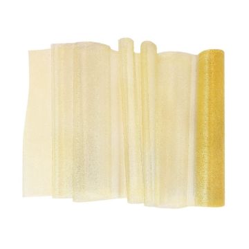 Decoratiestof Organza Goud