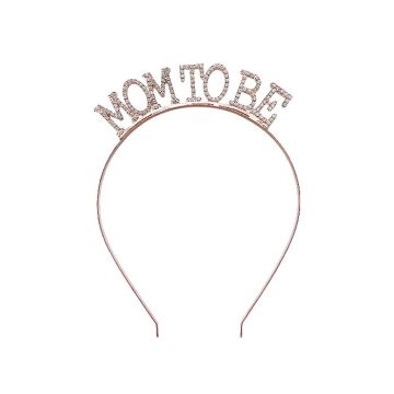 Diadeem Mom To Be Roségoud Strass