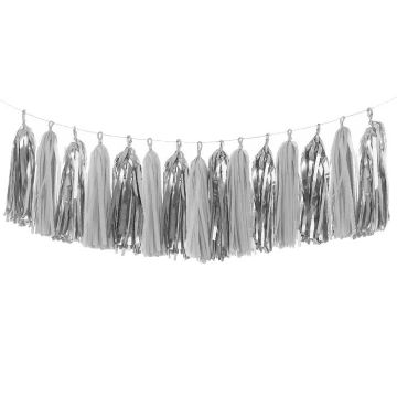 DIY Tassel Garland Zilver/Zilver