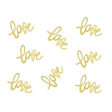 Tafelconfetti Love Goud (48st) 