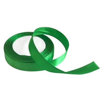 Satijnlint 2cm Donkergroen