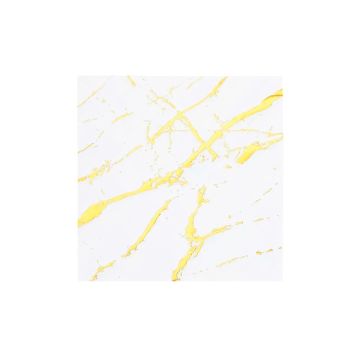 Servetten Marble Wit/Goud - 20 stuks