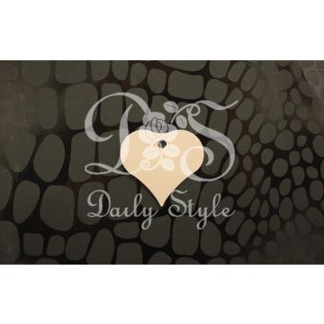 Bedankkaartje Hart Zilver